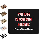 Personalized Mouse Pad Custom Mousepad with Picture Photo Text Customized Mousepads Non-Slip Rubb...