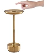 Wokyo LED Desk Lamp, Cordless Stylish Aluminum Table Lamp, Adjustable Brightness with Quick Charg...