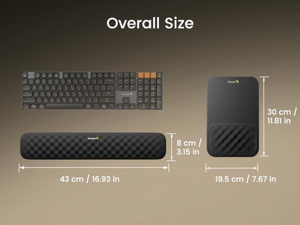 Ergonomic Mouse Pad with Wrist Rest Black