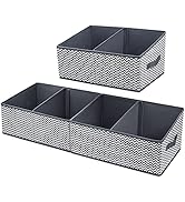 DIMJ Closet Baskets, 3 Packs Trapezoid Storage Bins, Foldable Fabric Baskets for Clothes, Baby To...