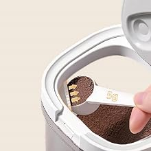 Coffee Canister Container Airtight Sealed Seal Jar Storage Grounds Food