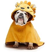Barkbox Premium Absorbent Hooded Dog Bathrobe Towel - Quick Drying Pet Towel for Bath & Beach Tri...