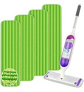 Reusable Mop Refills Pads for Swiffer PowerMop, Microfiber Swiffer Wet Pads Refill Washable 15”Po...