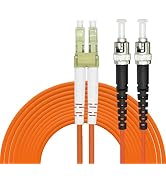 Eardion 3Meters LC to ST Fiber Patch Cable, 3M (9.84ft) Multimode Duplex 50/125um OM2 Fiber Jumpe...