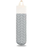 LeCorner Plastic Bag Holder, Canvas Grocery Bag Holder Dispenser, Wall Mount Shopping Trash Bag S...