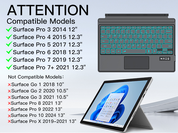 keyboard for surface pro 7