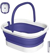 Nekteck Foot Soaking Tub Collapsible Bucket for Foot Bath Soak Tub, Purple | 138 Acupressure Node...