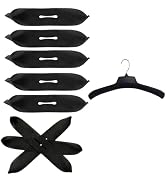 36 Pack Foam Pad Hanger Covers for 17 inch Hanger,No Slip Foam Protection Black Strips for Clothi...