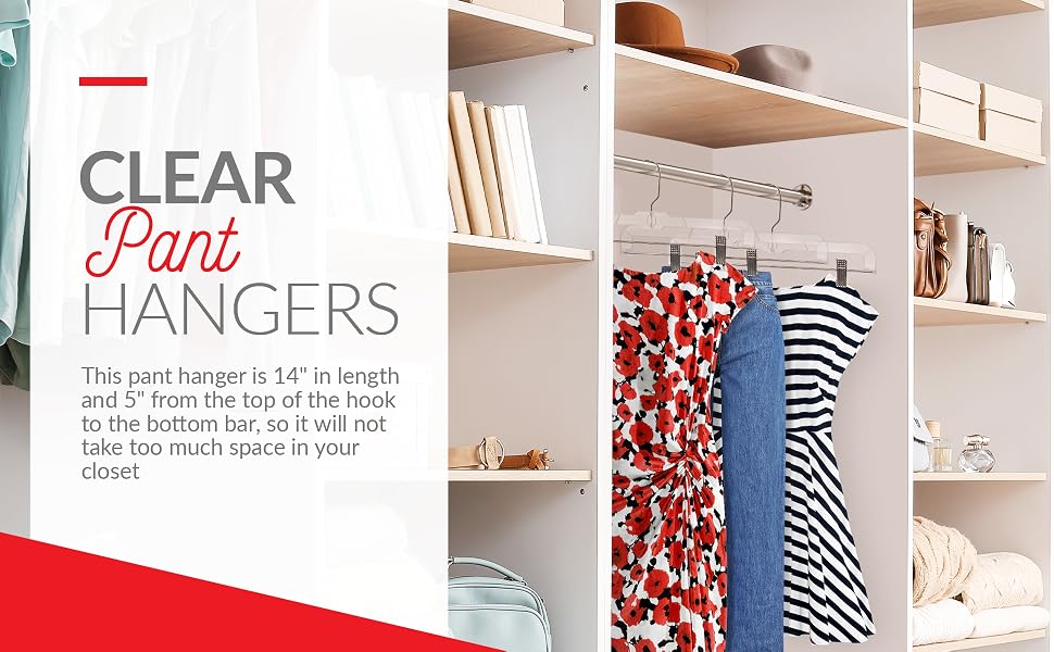Clear pant hangers, pant hangers with clips, perchas para pantalones con pinzas, hangers with clips