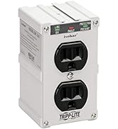 Tripp Lite Isobar 2 Outlet Surge Protector Power Strip, Direct Plug In, Metal, Lifetime Limited W...