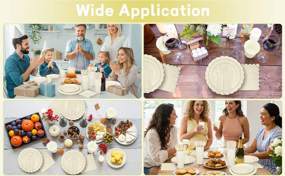ivory paper plates