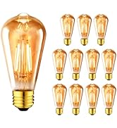ANWIO Vintage Edison Light Bulb ST21 LED Filament Bulb 5W(40 Watt Equivalent) Dimmable 2500K (Amb...