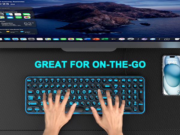 Large Print Backlit Keyboard, Quiet Wired USB Lighted Computer