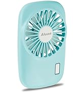Aluan Handheld Mini Fan Powerful Small Personal Portable Speed Adjustable USB Rechargeable Eyelas...