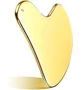 Nuanchu Stainless Steel Gua Sha Facial Tools Lymphatic Drainage Massager Guasha for Face Metal Gu...