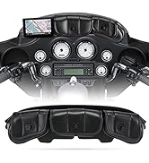 KaTur Motorcycle Windshield Bag Pouch PU Leather with Magnetic Closures Compatible with Harley To...