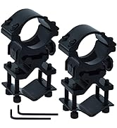 Miaozhun 2 Pack Flashlight and Laser Sight Mount with Barrel Adapter,Detachable 1 Inch Scope Ring...
