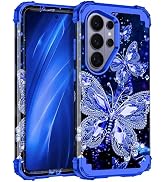 Miqala for Galaxy S26 Ultra Case,Glow in The Dark Three Layer Heavy Duty Shockproof Protection Ha...