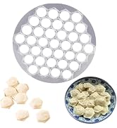 Silver Ravioli Dumpling Mold, 37 Holes Metal Ravioli Maker, Russian Pelmeni Maker, Pelmeni Meat D...