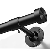Heavy Duty Curtain Rods for Windows 20 to 150 inches, 1 Inch Diameter Adjustable Length Extra Lon...