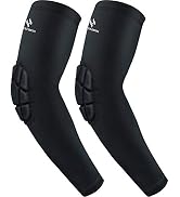HOPEFORTH 2PCS Padded Elbow Sleeves Compression Arm Protective Support