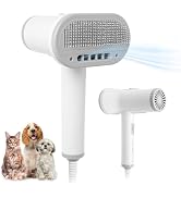 KUUBIA Pet Hair Dryer | 2-in-1 Pet Dryer with Slicker Brush | Dog Hair Dryer | Cat Dryer | Dog Bl...