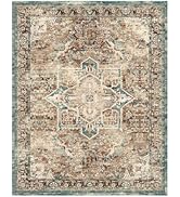 Triohero Area Rug 8x10 Machine Washable Non Slip Rug Vintage Carpet Low Pile Soft Carpet Stain Re...