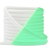 YJRVFINE Luminous Shoe Laces for Sneakers: 2 Pairs Round Glow in the Dark Shoelaces