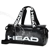 HEAD 40L Large Waterproof Duffel Bag for Men/Women, Water Resistant Roll top Dry Travel Duffle Ba...