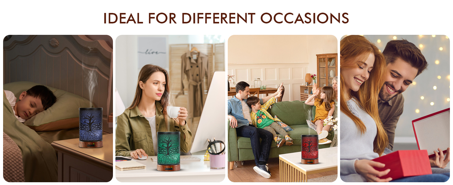 Metal Oil Diffuser Tree Life-7