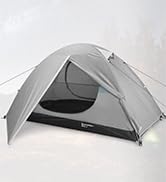 Bessport Camping Tent 1 & 2 & 3 Person Tent Waterproof Two Doors Tent Easy Setup Lightweight for ...
