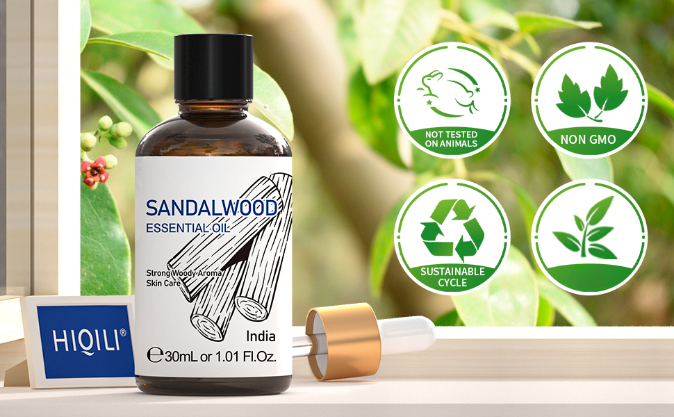 HIQILI Sandalwood Essential Oils 1 Fl Oz