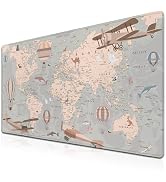 Samgula Gaming Mouse Pad Retro Long Mousepad, Large Desk Pads Computer Desk Mat, The Desk Pad Non...