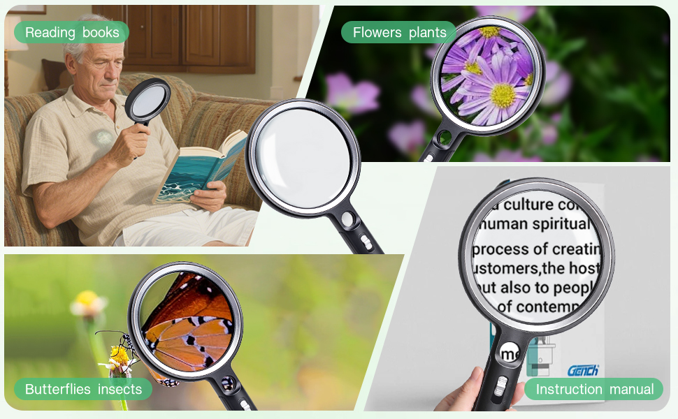 magnifying glasses for close work
