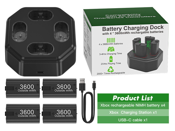 xbox battery pack rechargeable