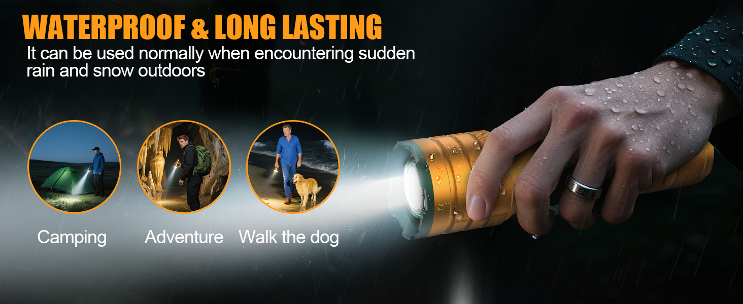 RECHARGEABLE FLASHLIGHTS HIGH LUMENS