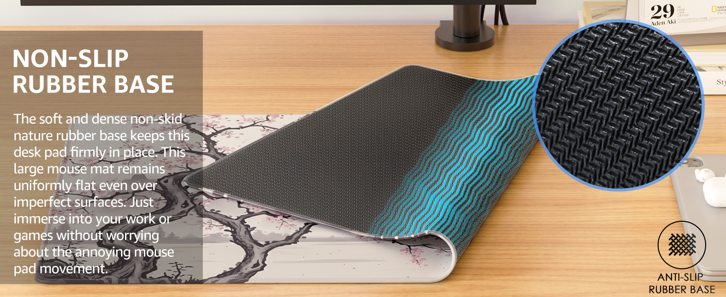 non-slip rubber base