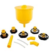 ABN Coolant Funnel Kit Radiator Spill Free Funnel Auto Coolant Flush Kit No Spill Funnel Radiator...