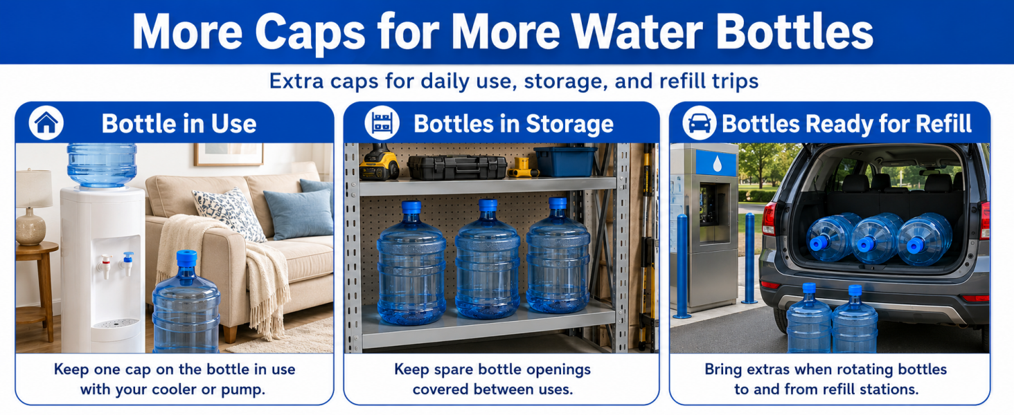 water bottle caps