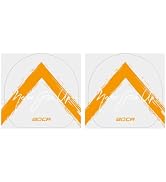 2 Pc Yellow Table Tennis Racket Sticky Film Sheets,Long-Lasting Ping Pong Paddle Rubber Protectiv...