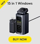 Baseus Spacemate Pro 15 in 1 Docking Station, Dual Monitor, 160W Max Output for 4 Devices, 4K@120...