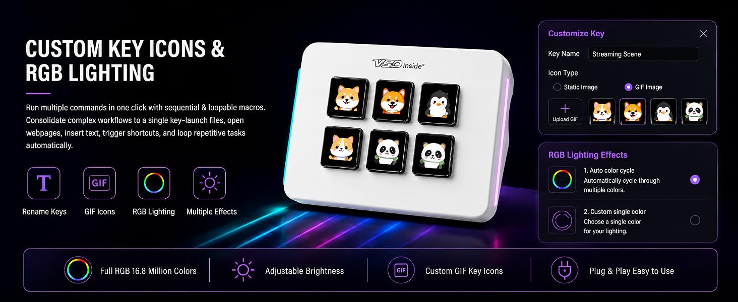 streaming deck stream macro pad keypad keyboard key custom programmable gaming shortcut customized