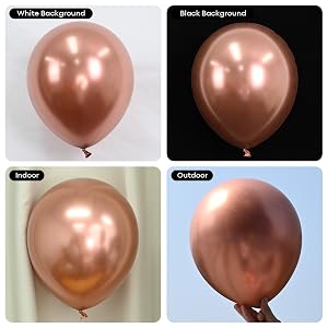 rose gold balloons