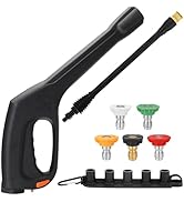 JOEJET High Pressure Washer Replacement Gun with Jet Wand and 5 Spray Nozzle Tips, Compatible wit...