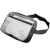 Synvicovan 9.8 Inch Fanny Pack Tool Bag -Transparent & Anti-static Cleanroom Waist Pack Belt Bag ...
