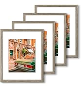 11x14 Picture Frame for 8x10 Picture Frame with Mat or 11x14 Frame Without Mat - Thin Border Fram...