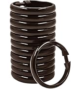 Qulable Shower Curtain Rings-12 Pack- Plastic Shower Curtain Hooks O-Shaped Rings Hook Glide Easi...