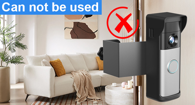 anti theft doorbell mount ring doorbell mount no drill adjustable doorbell mounting bracket holder