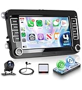 Orderich 4G+64G Android Car Stereo for VW Golf MK5 MK6 Passat Jetta Tiguan T5 EOS Polo with Wirel...