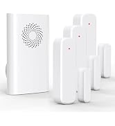 Door Chime, Wireless Door Open Sensor Alarm When Entry Business/Office/Store (500ft Range 51 Ring...